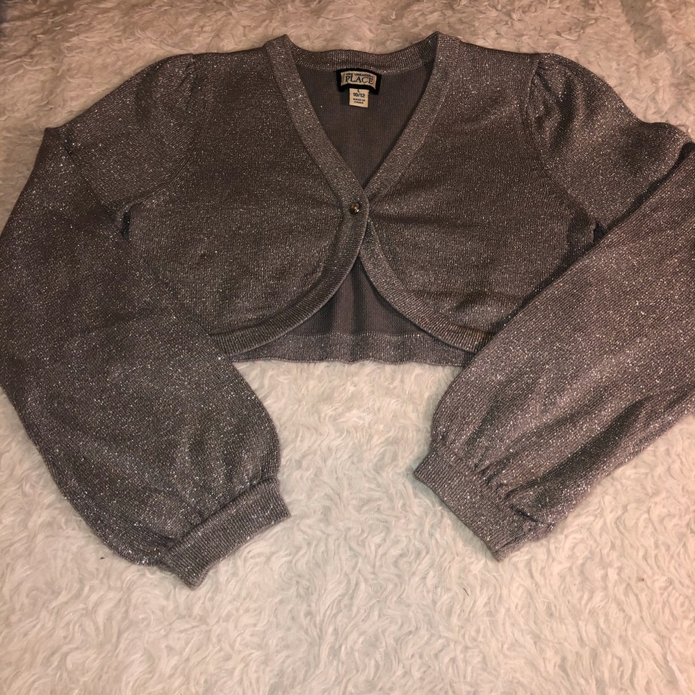 Crop Cardigan SPARLING Silver